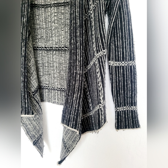 Sparrow Anthropologie Women's 100%Lamb Wool Cardigan Open Front Asym. S/M - Picture 9 of 16